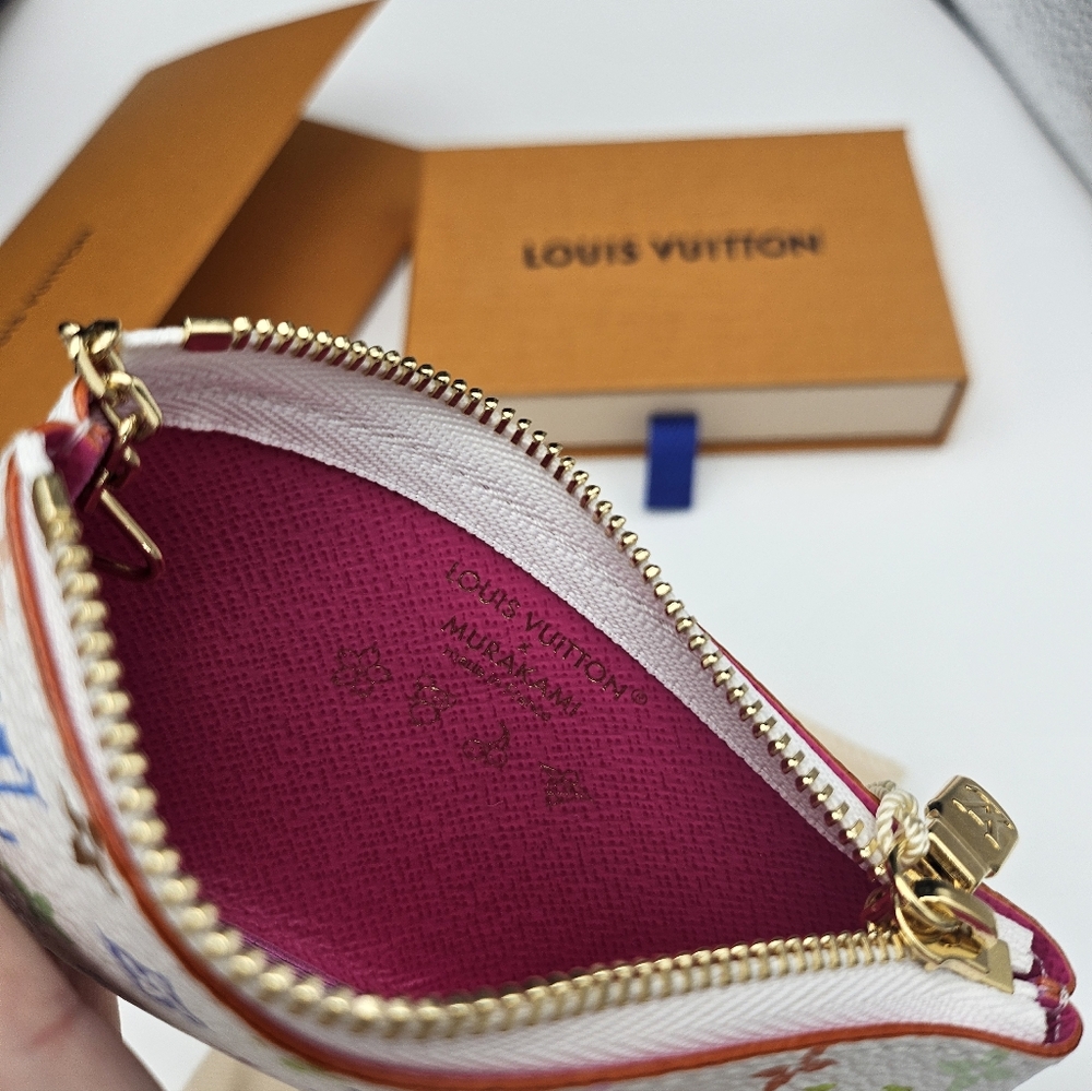 Brand New 2026 Authentic Louis Vuitton Murakami Multicolor Monogram Key Pouch - Picture 5 of 17